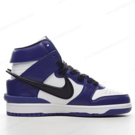 Replica Nike Dunk High Men’s and Women’s Shoes ‘Black White Blue’ CU7544-400