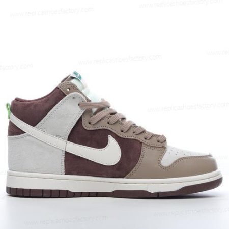 Replica Nike Dunk High Men’s and Women’s Shoes ‘Brown White’ DH5348-100