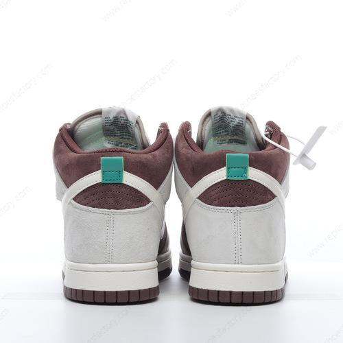 Replica Nike Dunk High Mens and Womens Shoes Brown White DH5348100