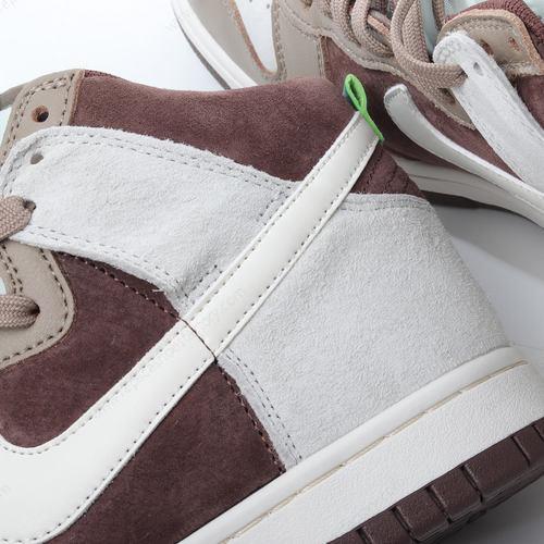 Replica Nike Dunk High Mens and Womens Shoes Brown White DH5348100