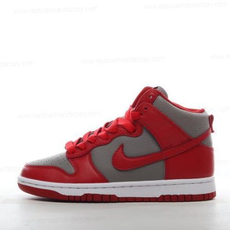 Replica Nike Dunk High Men’s and Women’s Shoes ‘Grey Red’ 850477-001