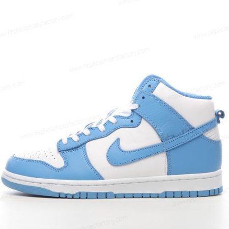 Replica Nike Dunk High Men’s and Women’s Shoes ‘White Blue’ DD1399-400