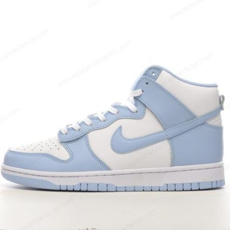 Replica Nike Dunk High Men’s and Women’s Shoes ‘White Blue’ DD1869-107