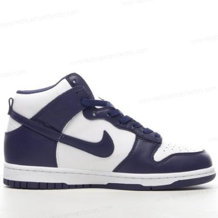 Replica Nike Dunk High Men’s and Women’s Shoes ‘White Navy’ DD1399-104