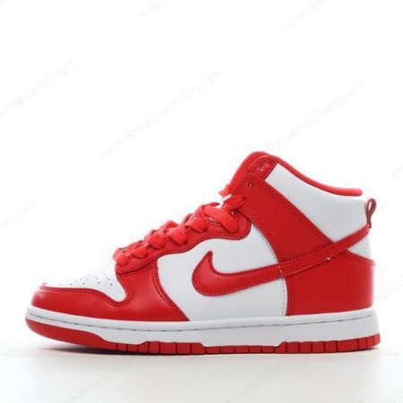 Replica Nike Dunk High Men’s and Women’s Shoes ‘White Red’ DD1399-106