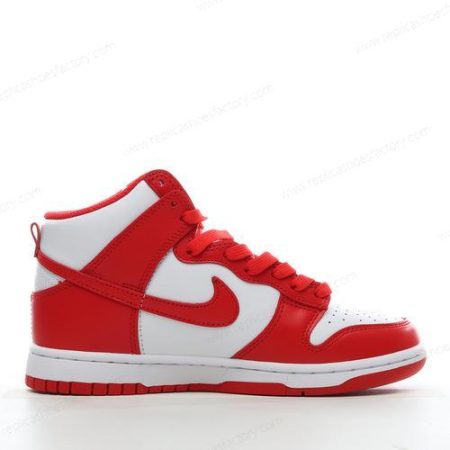 Replica Nike Dunk High Men’s and Women’s Shoes ‘White Red’ DD1399-106