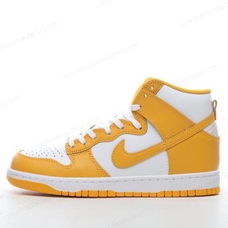 Replica Nike Dunk High Men’s and Women’s Shoes ‘White Yellow’ DD1869-106