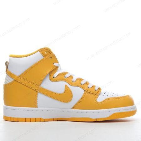 Replica Nike Dunk High Men’s and Women’s Shoes ‘White Yellow’ DD1869-106