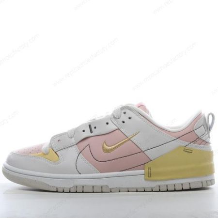 Replica Nike Dunk Low Disrupt 2 Men’s and Women’s Shoes ‘White Pink Yellow’ DV4024-001