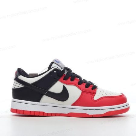 Replica Nike Dunk Low EMB Men’s and Women’s Shoes ‘Black Red White’ DO6288-100
