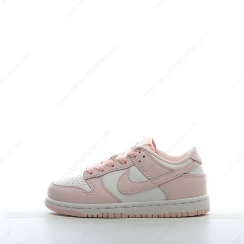 Replica Nike Dunk Low SB GS Kids Mens and Womens Shoes White Pink