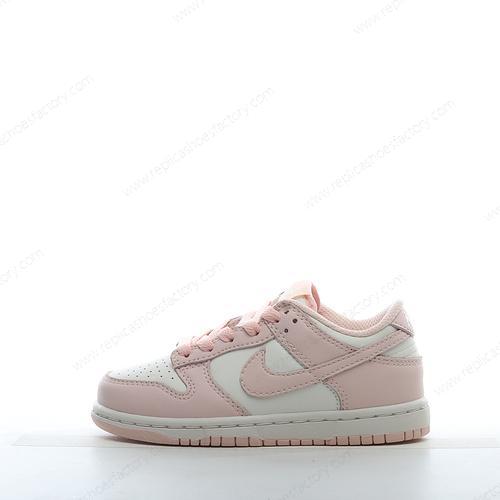 Replica Nike Dunk Low SB GS Kids Mens and Womens Shoes White Pink