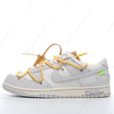 Replica Nike Dunk Low x Off-White Men’s and Women’s Shoes ‘Grey White’ DJ0950-109