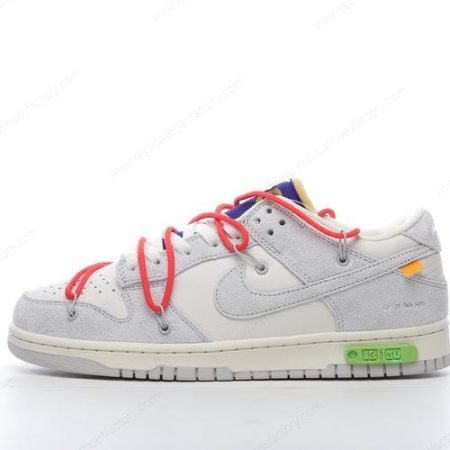Replica Nike Dunk Low x Off-White Men’s and Women’s Shoes ‘Grey White’ DJ0950-110