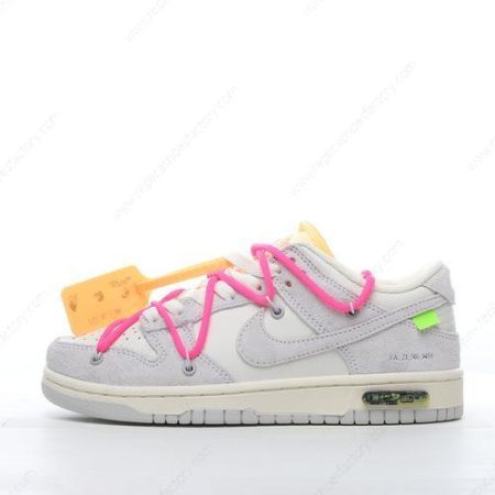 Replica Nike Dunk Low x Off-White Men’s and Women’s Shoes ‘Grey White’ DJ0950-117