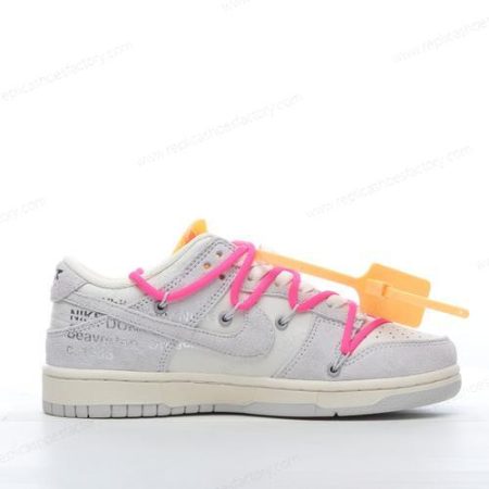 Replica Nike Dunk Low x Off-White Men’s and Women’s Shoes ‘Grey White’ DJ0950-117