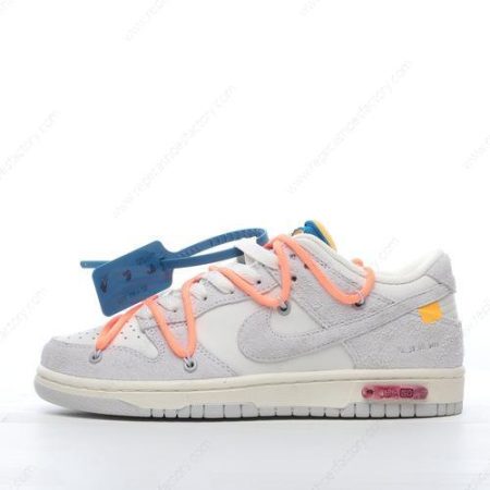Replica Nike Dunk Low x Off-White Men’s and Women’s Shoes ‘Grey White’ DJ0950-119