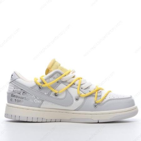 Replica Nike Dunk Low x Off-White Men’s and Women’s Shoes ‘Grey White’ DM1602-103