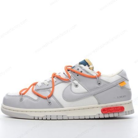 Replica Nike Dunk Low x Off-White Men’s and Women’s Shoes ‘Grey White’ DM1602-104