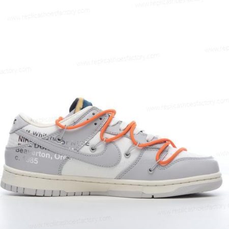 Replica Nike Dunk Low x Off-White Men’s and Women’s Shoes ‘Grey White’ DM1602-104