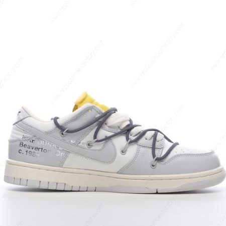 Replica Nike Dunk Low x Off-White Men’s and Women’s Shoes ‘Grey White’ DM1602-105