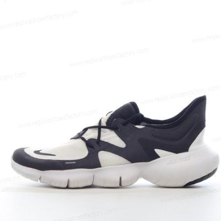 Replica Nike Free RN 5 Men’s and Women’s Shoes ‘White Black’ AQ1289-102