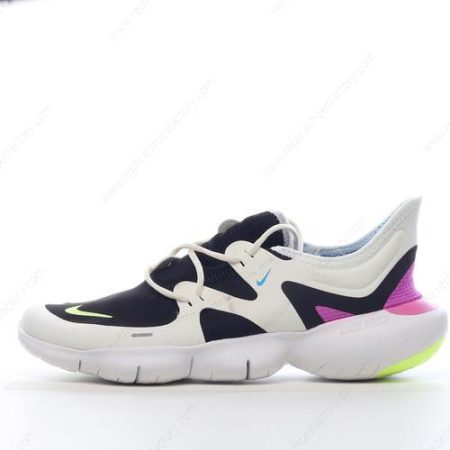 Replica Nike Free RN 5 Men’s and Women’s Shoes ‘White Black Purple Blue’