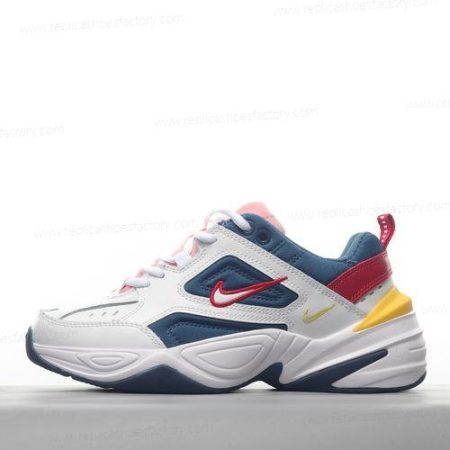 Replica Nike M2K Tekno Men’s and Women’s Shoes ‘Blue White Yellow’ AO3108-402
