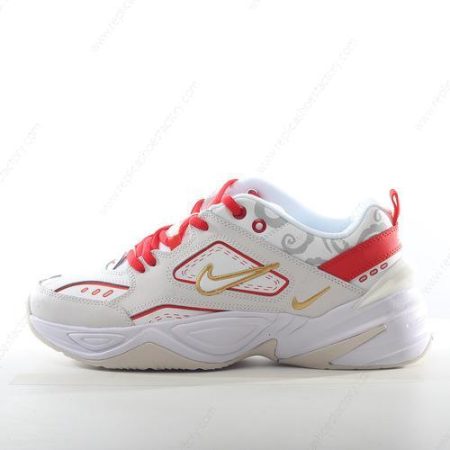 Replica Nike M2K Tekno Men’s and Women’s Shoes ‘White Red’ AO3108-006