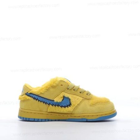 Replica Nike SB DUNK LOW PRO QS Three Bear Pack GS Kids Men’s and Women’s Shoes ‘Yellow Blue’