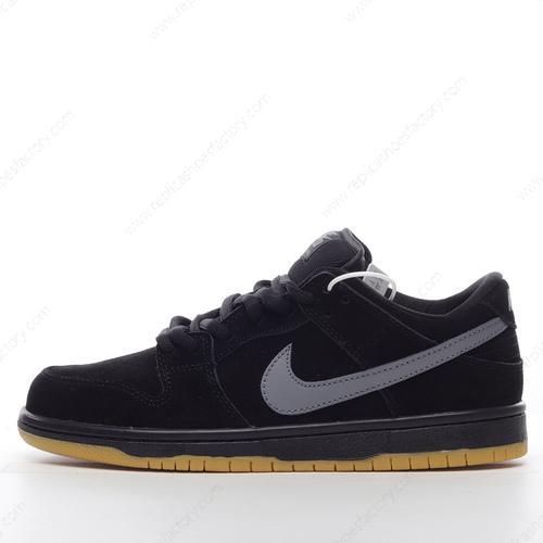 Replica Nike SB Dunk Low Mens and Womens Shoes Black BQ6817010