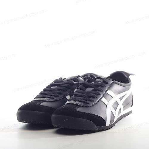Replica Onitsuka Tiger Mexico 66 Mens and Womens Shoes Black White 1183C102001