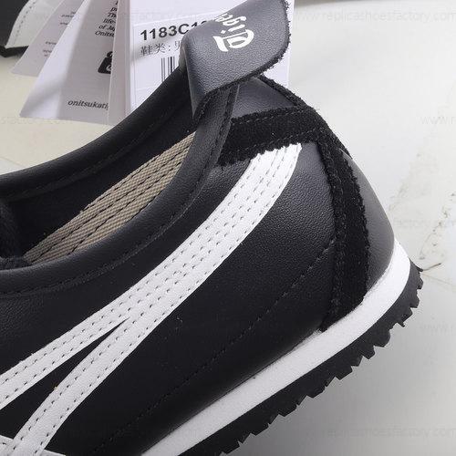Replica Onitsuka Tiger Mexico 66 Mens and Womens Shoes Black White 1183C102001
